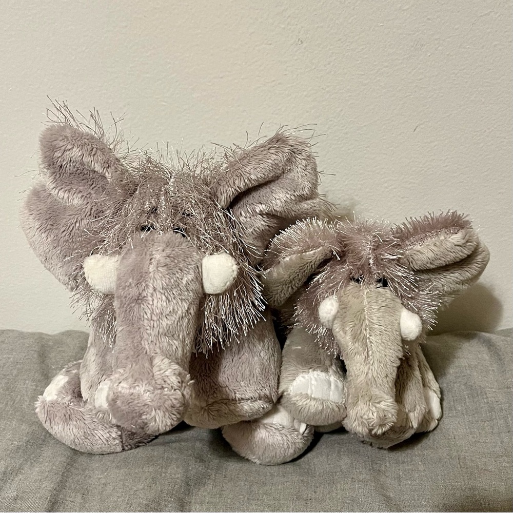 Ganz Webkinz and Lil’Kinz Elephant Plushies (HM007 and HS007) 🐘